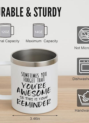 NOWWISH Gifts for Women, Inspirational Gifts, Thank You Appreciation Birthday Gifts for Coworker, Teacher, Mom, Wife, Sister - White