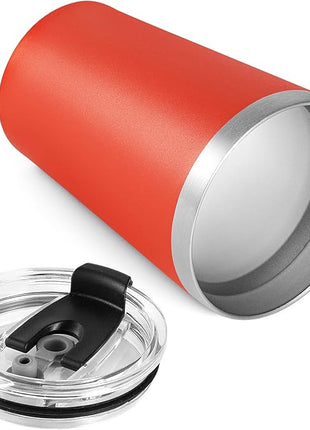 VEGOND 12oz Tumbler Stainless Steel Tumbler bulk Vacuum Insulated Double Wall Travel Tumbler with Lid and Straw Reusable Tumbler, Brick Red 6 Pack
