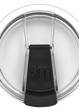 Simple Modern Slim Cruiser Tumbler Flip Lid | Reusable Replacement Press in Lid for Insulated Travel Mug Stainless Steel Water Bottle | Slim Cruiser Collection | Clear