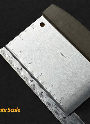 Stainless Steel Spatula Set with Heat Resistant Silicone Handle, VOVOLY Metal Spatulas For Kitchen Use, Thickened Smash Burger Spatula, Fish Flipper, Bench Scraper