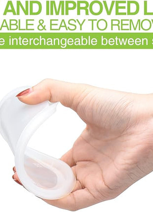 Glotoch 48 Pack (Mixed) 8 oz. and 16 oz. Plastic Containers with Lids, Leak Proof Deli Containers, Meal Prep Soup Containers, BPA Free, Reusable, Freezer Dishwasher Microwave Safe, Mixed sizes