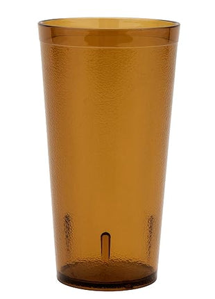 G.E.T. 6620-1-A-EC Heavy-Duty Plastic Restaurant Tumblers, 20 Ounce, Amber (Set of 4)