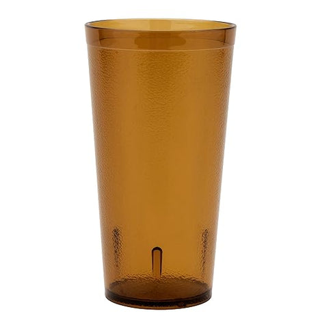 G.E.T. 6620-1-A-EC Heavy-Duty Plastic Restaurant Tumblers, 20 Ounce, Amber (Set of 4)