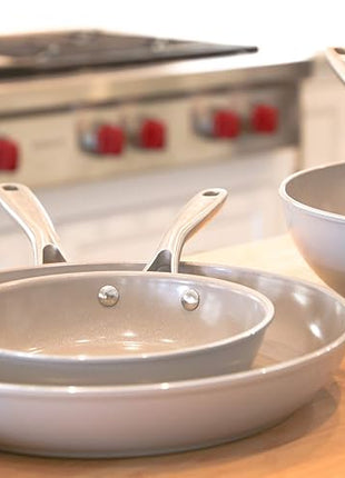 TECHEF - CeraTerra - 8 inch Ceramic Frying Pan – PFAS, PTFE & PFOA-Free, Toxin-Free Ceramic Coating, Induction-Ready, Oven & Dishwasher Safe, Ceramic Nonstick Frying Pan Made in Korea