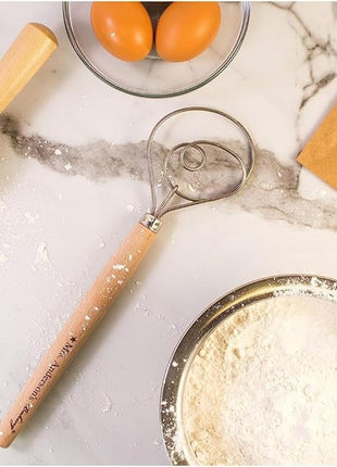 Mrs. Anderson’s Baking Dough Whisk, 18/8 Stainless Steel Blade, 12-inch