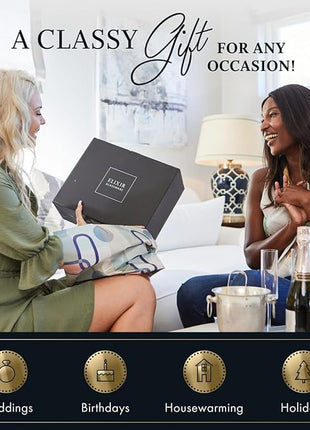 ELIXIR GLASSWARE Double Wall Espresso Shot Glass - 5.4 oz - Set of 2 Glass Coffee Mugs - Double Walled Glass Coffee Mugs, Insulated Clear Glass Espresso Mugs, Double Wall Insulated Glasses