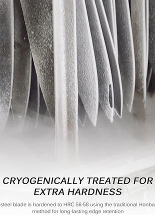 KYOKU Steak Knife Set of 6, Samurai Series 5" Steak Knives, Non Serrated High Carbon Steel Knives Set with Case Pakkawood Handles Mosaic Pins Sheaths, Ultra Sharp Dinner and Kitchen Knife Cutlery Set