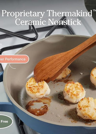 Our Place Large Always Pan 2.0-12.5” (4 Qt) Nonstick, Toxin-Free Ceramic Cookware | Patented 10-in-1 Aluminum Frying & Sauté Pan | Safe for Oven, Induction & All Cooktops up to 450°F | Char