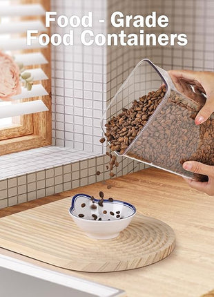 Pop Food Storage Containers Airtight Food Storage Containers Set with Lids Kitchen Pantry Organization and Storage, Stackable, BPA Free, 3 x 1.2Qt