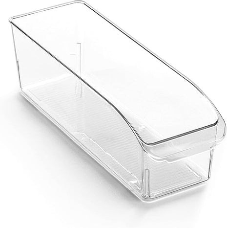 BINO | Plastic Storage Bins, Small | THE CURVE COLLECTION | Multi-Use Organizer Bins | Storage Containers Kitchen, Pantry and Home Organization | Fridge Organizers | Pantry Organization and Storage