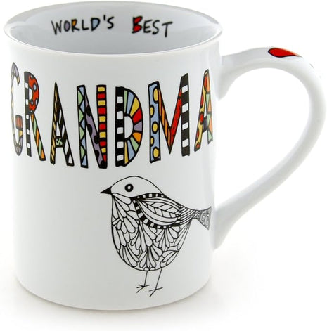 Our Name is Mud “Young Grandma” Cuppa Doodle Porcelain Mug, 16 oz.