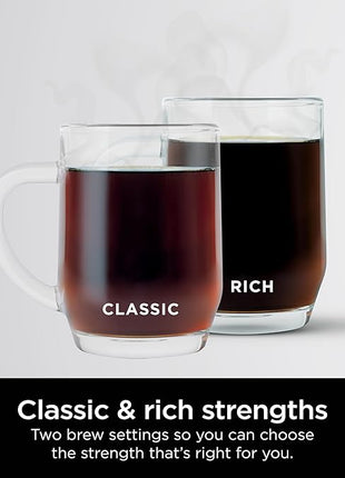 Ninja 12-Cup Programmable Coffee Brewer, 2 Brew Styles, Adjustable Warm Plate, 60oz Water Reservoir, Delay Brew - Black/Stainless Steel