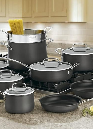 Cuisinart 64-13 13-Piece Hard Anodized Contour-Stainless-Steel, Cookware Set
