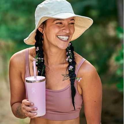 Hydro Flask All Around Tumbler Straw Lid, Insulated Travel Mug, Stainless Steel Coffee Cup 20 Oz Aloe