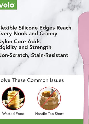 Flex-Core All Silicone Blender Spatula - Heat-Resistant Spatulas for Kitchen Use, Dishwasher Safe & BPA-Free