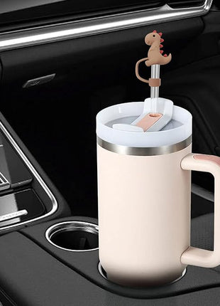 9Pc Straw Cover for Stanley Cup, Silicone Straw Topper for Stanley Cup 30&40oz with Tumblers, 10mm 0.4in Lid Accessories (Reusable)