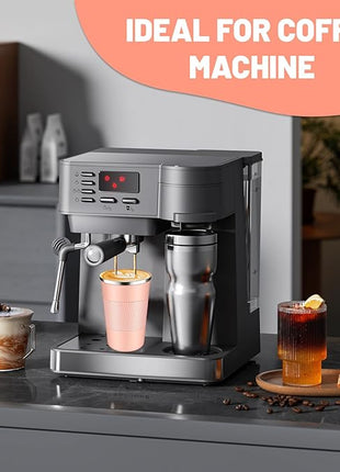 Insulated Coffee Tumblers with Flip Lid 12oz / 17oz, Stainless Steel Travel Coffee Mug Leak Proof, Vacuum Insulated Coffee Mug Reusable Cup, Keeps Cold and Hot for Coffee Tea