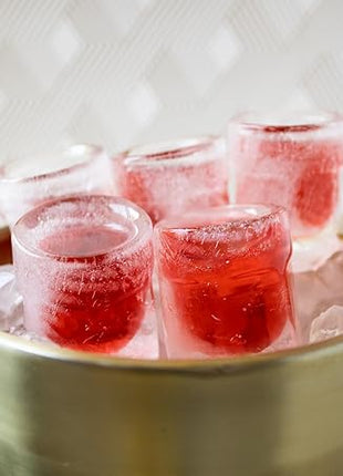 Outset Silicone Hexagon Ice Shot Mold, 6 Glass Capacity