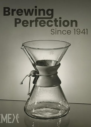 Chemex Pour-Over Glass Coffeemaker - Classic Series - 10-Cup - Exclusive Packaging