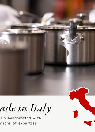 Made In Cookware - ProCoat 12" Non Stick Frying Pan (Graphite) - 5 Ply Stainless Clad Nonstick - Professional Cookware - Crafted in Italy - Induction Compatible