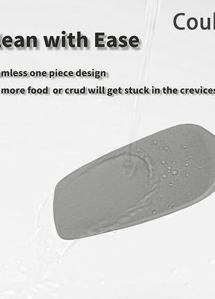 Coukre Silicone Spatula Set of 5,High Temperature Resistant, Food Grade Silicone, Dishwasher Safe, for Baking, Cooking (Gray)