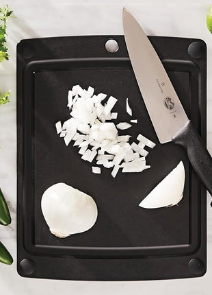 Epicurean - 505-151102003 Epicurean All-In-One Cutting Board with Non-Slip Feet, 14.5" × 11.25", Slate/Black