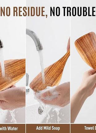 Wooden Spoons for Cooking, Excellent Wooden Kitchen Utensil Set (5pcs)