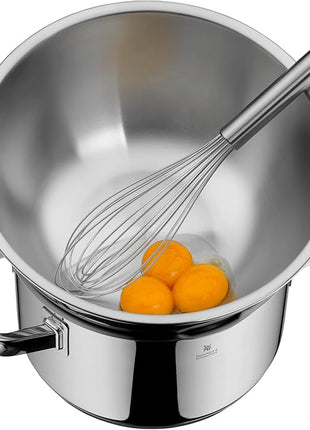 WMF 645709990 Gourmet Bowl Set for Kitchen 4-Piece, Cromargan Stainless Steel, Multifunctional, Mixing Bowl, Serving Bowl, Stackable