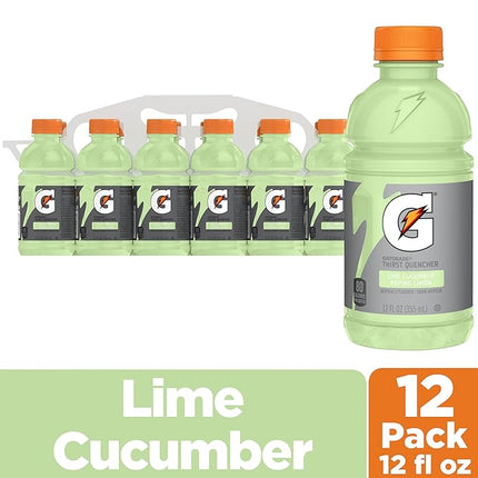 Gatorade Thirst Quencher, Lime Cucumber, 12 Fl Oz (Pack of 12)