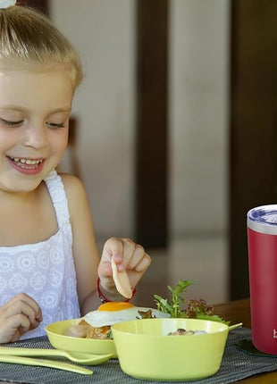 HASLE OUTFITTERS 12 oz Skinny Tumbler, Stainless Steel Insulated Slim Tumbler with Lid, Reusable Double Wall Travel Coffee Mug, Durable Powder Coated Travel Water Cup(Red,1)