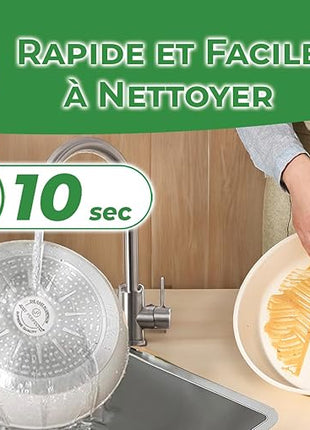 JUST PERFECTO Induction Pots Set - Pan Set with Lid - Induction Pots Set - Pots & Pans Set without PTFE and PFOA - Cookware Pot Set Induction 21 Pcs (Beige)