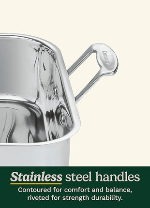 Cuisinart 16-Inch Roaster, Chef's Classic Rectangular Roaster with Rack, Stainless Steel, 7117-16URP1