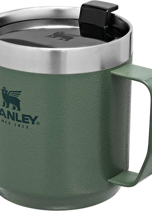 Stanley Classic Legendary Vacuum Insulated Tumbler-Stainless Steel Camp Mug, 1 Count (Pack of 1), Hammertone Green,354 milliliters