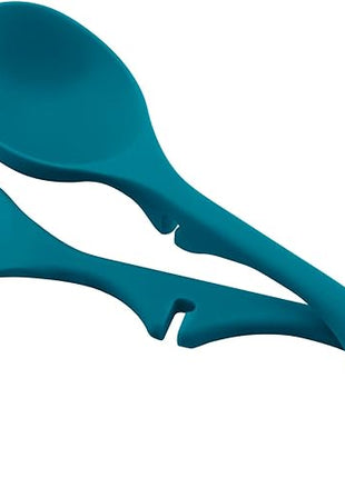Rachael Ray Nonstick Kitchen Tools and Gadgets Lazy Spoon/Lazy Ladle Set, 2-Piece, Marine Blue, Small - 46834