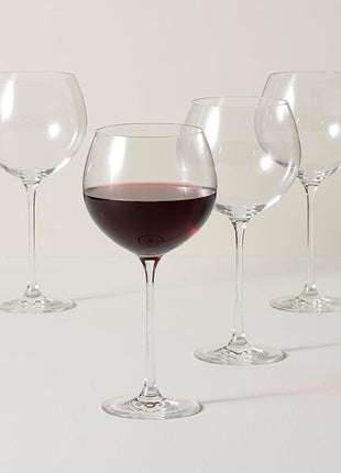Lenox Tuscany Classics 4pc Beaujolais Wine Glass, 3.05 LB, Clear,27 fl oz