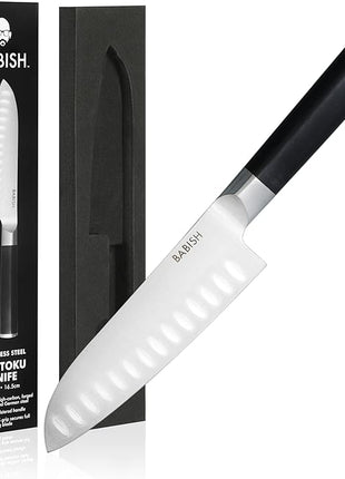 Babish High-Carbon 1.4116 German Steel Cutlery, 6.5" Santoku Kitchen Knife