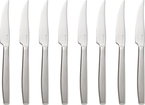 WÜSTHOF 8-Piece Stainless Mignon Steak Knife Set, Silver