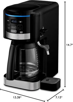 Cuisinart CHW-16 12-Cup Programmable Coffeemaker & Hot Water System New Black