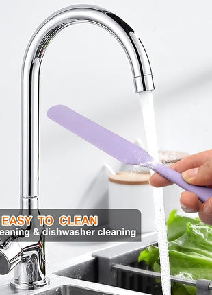 4 Pcs Silicone Jar Spatulas, Non-Stick Heat Resistant Cake Cream Spatulas Set, 9.8 inch Cake Cream Butter Spatulas(4 colors）