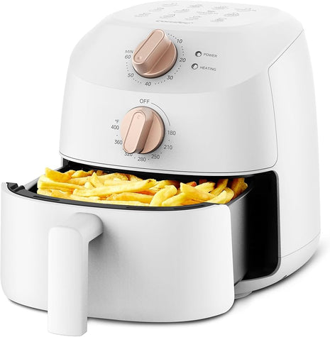 COMFEE' Compact 2.1 Quart Air Fryer with 12 Menu Options, Adjustable Timer & Temperature Control 180-400 degrees F, Dishwasher-Safe Nonstick Fry Basket