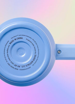 Silver Buffalo Care Bears Grumpy Bear Like I Care Stainless Steel Tumbler with Handle and Straw, Fits in Standard Cup Holder, 40 Ounces