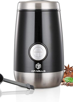 DR MILLS DM-7445 Coffee Grinder Electric,Spice and Herb Grinder, Blade & Cup Made with SUS304 Stainless Steel Food Grinders Electric