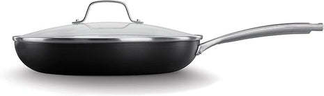 Calphalon Classic Oil-Infused Ceramic 12-Inch Fry Pan with Cover