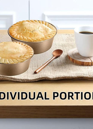 4 Inch Air Fryer Pan, Mini Pie Tart Tins, Jumbo Muffin Cupcake Mold 3PCS Non-Stick Hamburger Bun & Egg Baking Set, Individual Pazookie and Cake Pans for Air Fryers