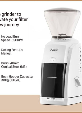 Baratza Encore Coffee Grinder ZCG484WHT, White