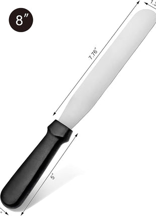 New Star Foodservice 38163 Straight Icing Spatula, 8-Inch Blade, 13-Inch Overall, Silver