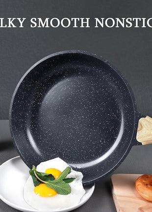GiPP Ceramic Nonstick Frying Pan - 12 Inch Healthy Non-Toxic Non Stick Skillet Omelette Pans, Induction Compatible Chef Pan, PFAS & PFOA-Free, Dishwasher Safe, Stay Cool Handles