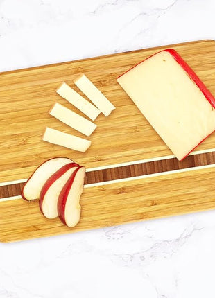 Totally Bamboo Aruba Bamboo Serving and Cutting Board, 12-1/2" x 8"