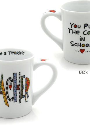 Our Name is Mud “Cool Teacher” Porcelain Mug, 16 oz.