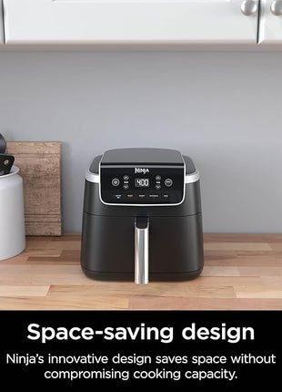Ninja | Air Fryer | 5 QT Capacity | 5-in-1 Air Fry, Bake, Roast, Reheat, & Dehydrate | Air Crisp Technology | Nonstick Basket & Crisper Plate | Grey | AF142